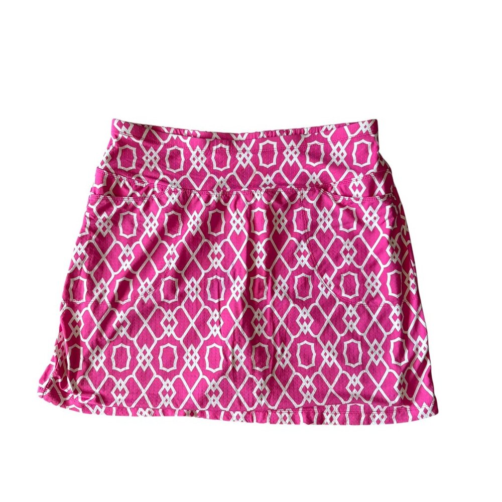 G Lifestyle Womens Golf Skort Pink Athletic Stretchy Colorful Large